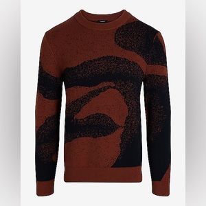 NWOT Abstract Cotton Jacquard Crew
Neck Sweater